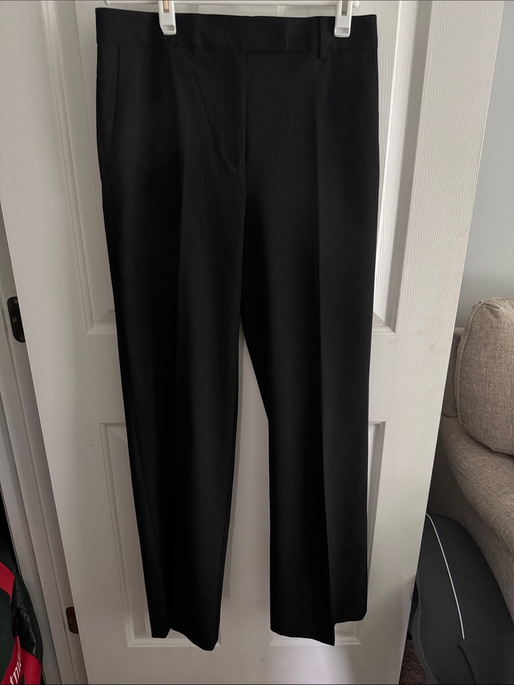 Ann Taylor Black Straight-Leg Dress Pants
